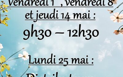 Point sur les jours fériés de mai !